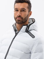 Men's Autumn quilted jacket C451 - white