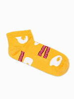 Men's socks U177 - yellow