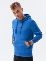 Men's printed hoodie B1351 - blue
