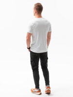 Men's printed t-shirt S1434 V-1A- white