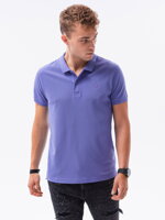 Men's plain polo shirt S1374 - violet