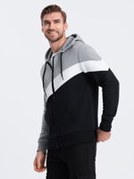 Men's hooded sweatshirt - grey V1 B1419