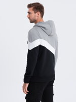 Men's hooded sweatshirt - grey V1 B1419