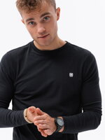 Men's plain longsleeve L135 - black