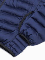 Men's mid-season quilted jacket C368 - blue