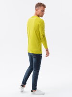 Men's plain longsleeve L133 - lime