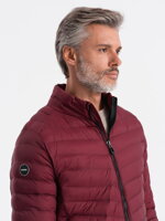Men's mid-season quilted jacket C528 - red