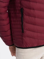 Men's mid-season quilted jacket C528 - red