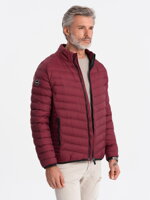 Men's mid-season quilted jacket C528 - red