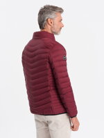 Men's mid-season quilted jacket C528 - red