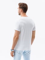 Men's printed t-shirt S1434 V-6A- white