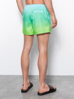 Men's swimming shorts W318 - lime/turquoise