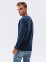 Men's plain longsleeve L137 - dark blue