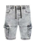 Men's denim shorts - grey W362