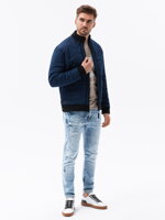 Men's mid-season quilted jacket C515 - navy