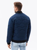 Men's mid-season quilted jacket C515 - navy
