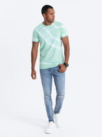 TIE DYE men's cotton T-shirt - mint V5 S1622