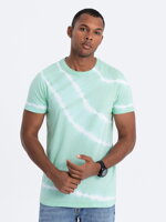 TIE DYE men's cotton T-shirt - mint V5 S1622