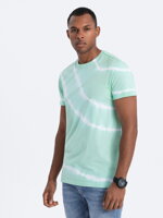 TIE DYE men's cotton T-shirt - mint V5 S1622