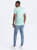 TIE DYE men's cotton T-shirt - mint V5 S1622