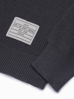 Men's sweater E185 - dark grey