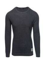 Men's sweater E185 - dark grey