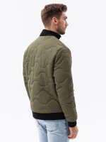 Men's mid-season quilted jacket C515 - olive