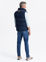 Men's quilted vest - navy V57