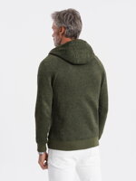 Men's zip-up sweatshirt  - V2 olive B1425