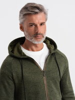 Men's zip-up sweatshirt  - V2 olive B1425