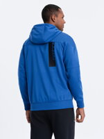 Men's zip-up sweatshirt B1076 - blue