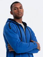 Men's zip-up sweatshirt B1076 - blue
