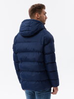 Men's winter jacket C502 - dark blue