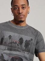 Men's printed T-shirt JACKALSS E S1818 - dark grey