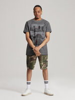 Men's printed T-shirt JACKALSS E S1818 - dark grey