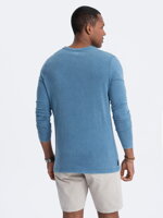 Men's plain longsleeve L131 - light blue
