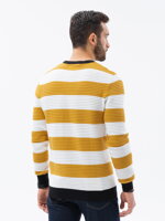 Men's sweater E189 - mustard