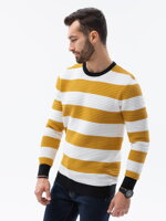 Men's sweater E189 - mustard