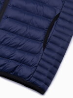 Men's quilted vest V53 - dark blue