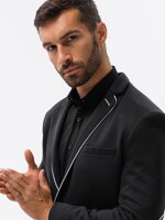 Elegant men's blazer M81 - black
