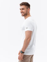 Men's printed cotton t-shirt - white V2 S1751