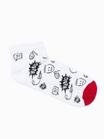 Men's socks U177 - white