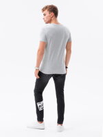 Men's plain t-shirt S1370 - grey melange