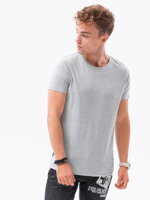 Men's plain t-shirt S1370 - grey melange