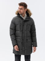 Men's winter jacket - dark grey C547