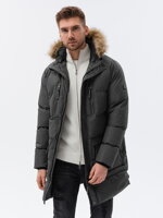 Men's winter jacket - dark grey C547
