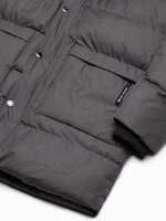 Men's winter jacket - dark grey C547