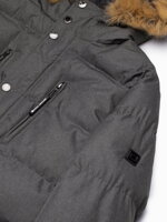 Men's winter jacket - dark grey C547