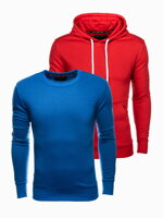 BASIC men's sweatshirt set - navy 2-pack V1 Z54