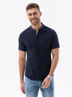Men's shirt with short sleeves K543 - navy